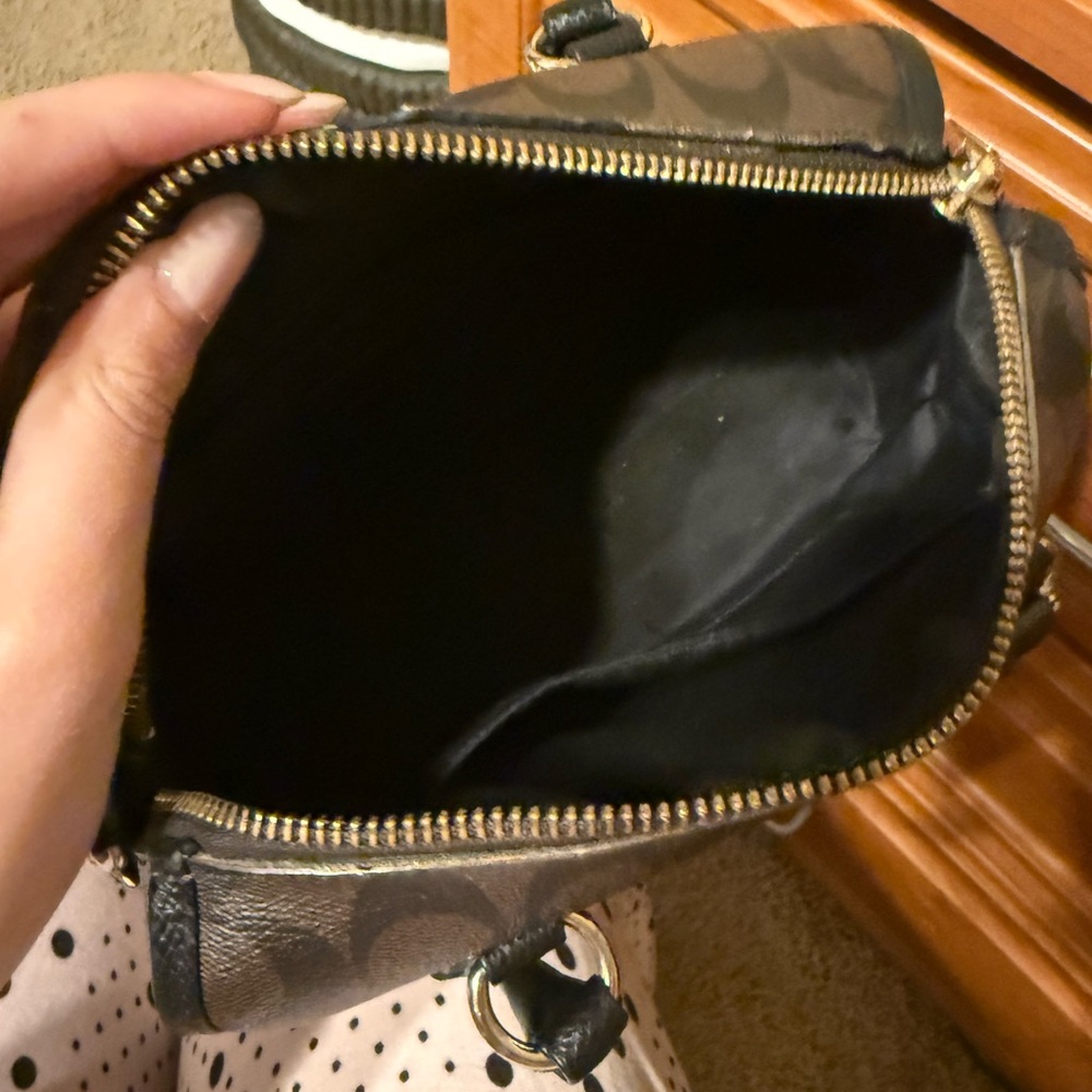 Coach Mini Bennett Brown and Black Satchel Bag - Picture 9 of 9